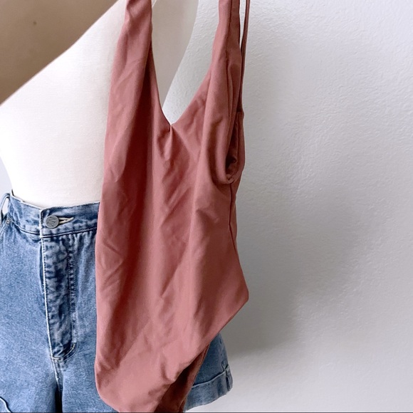 Lulu's Charlie Holiday Sahara One-Piece in Mauve - Picture 5 of 9